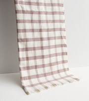 New Look Off White Check Scarf